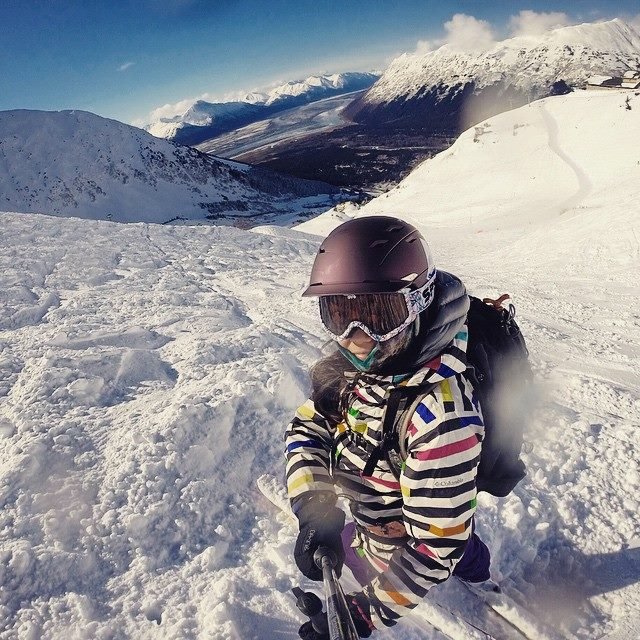 Qingping "Domo" Yu snaps a selfie during a recent ski trip