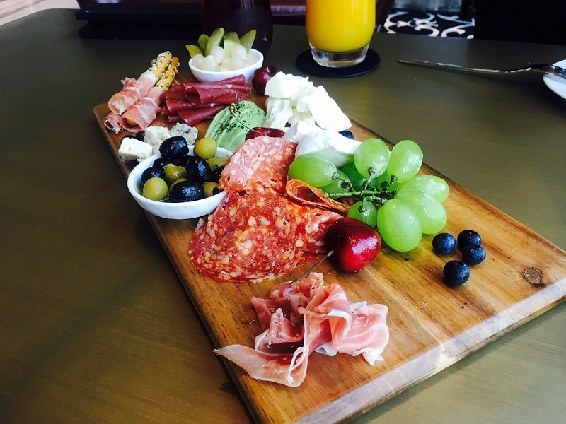 A charcuterie platter at Intercontinental Sanlitun's Top Tapas