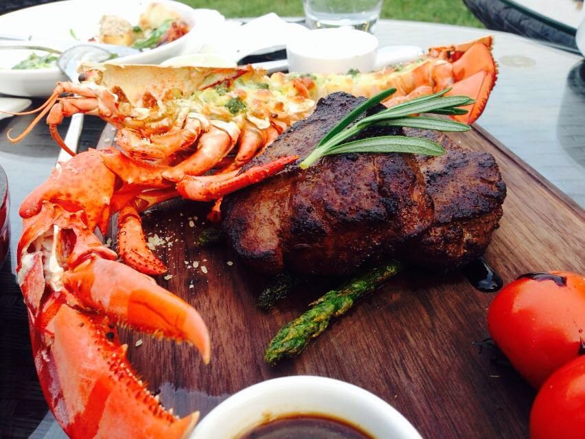 Half Boston lobster with Australia Angus grain-fed 150-day tenderloin
