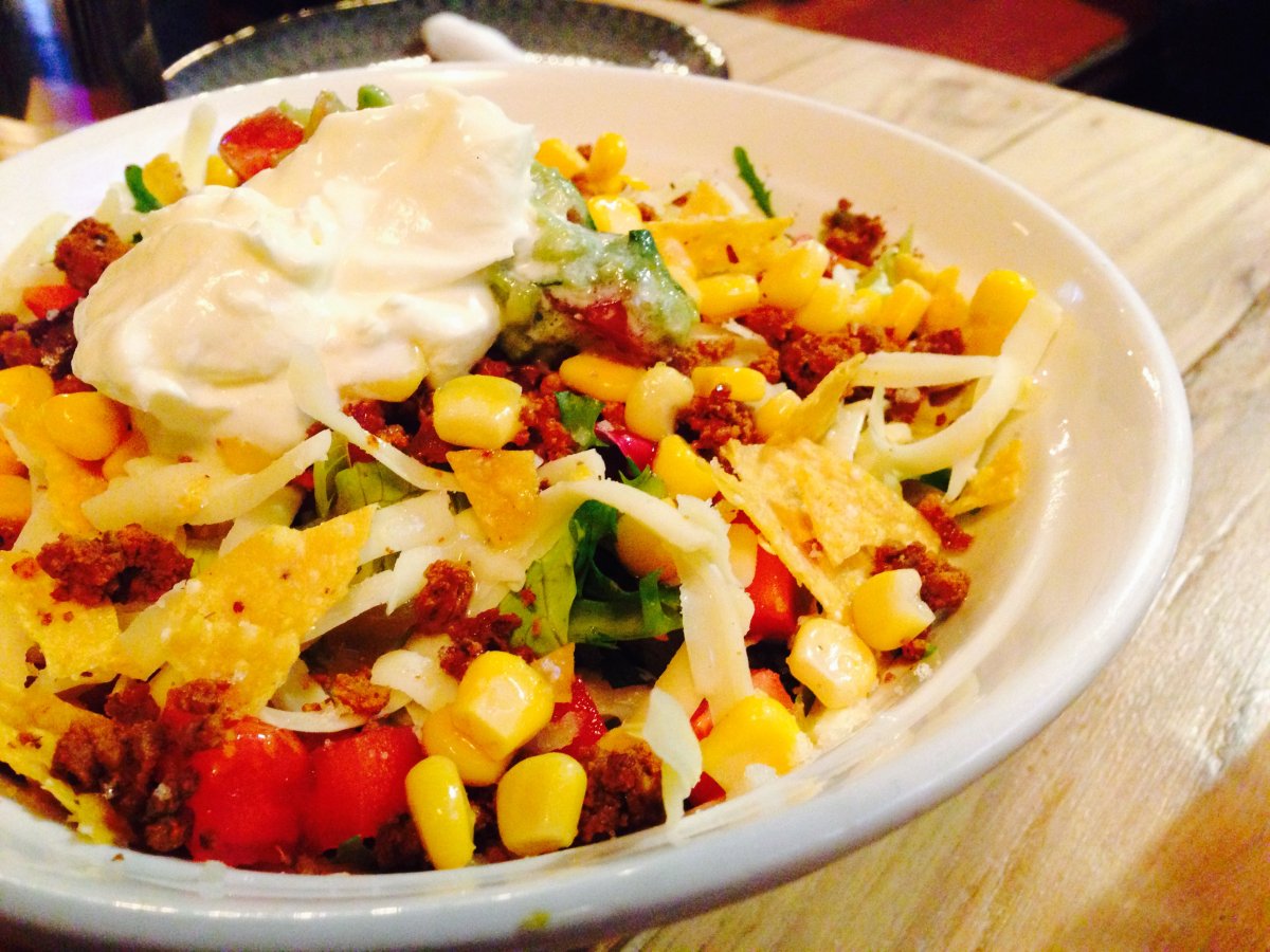 The salad had big portion, even though the avocado was missing.