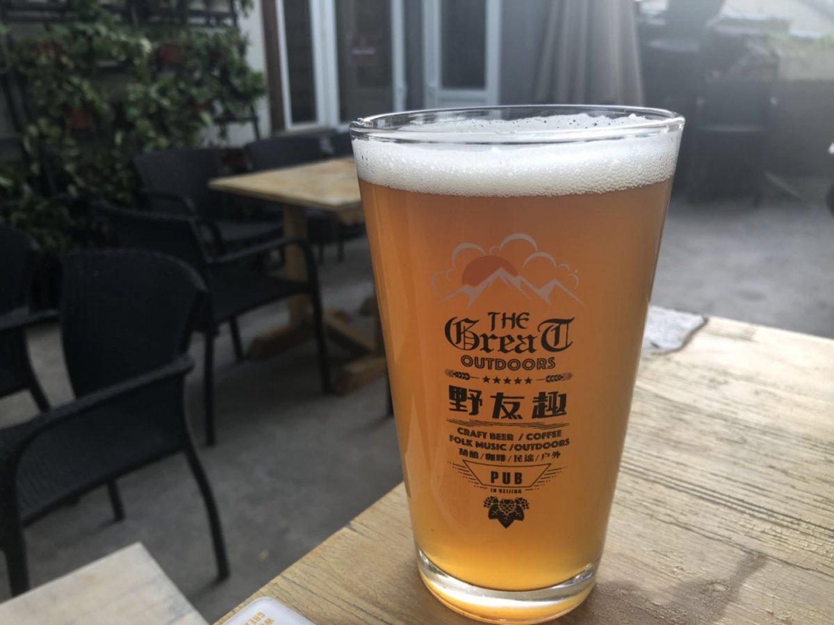 Their Wild West IPA goes well with the kimchi sausage