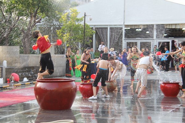 The water festival is celebrated by the Dai people