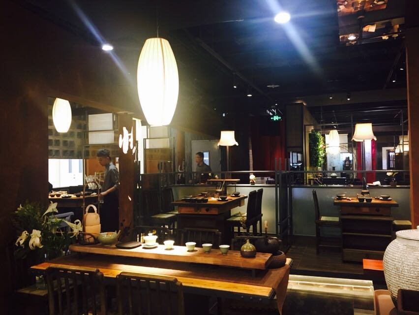 The place is decorated in a Chinese traditional style