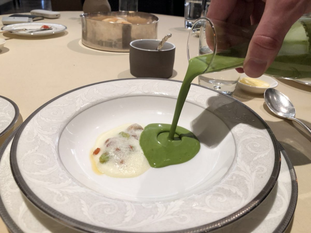 The light watercress soup