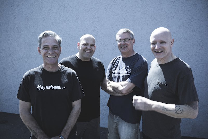 Left to right: Bassist Karl Alvarez, drummer Bill Stevenson, singer Milo Auckerman, and guitarist Stephen Egerton