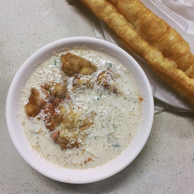 Fuel up on a traditional Taiwanese breakfast of youtiao and soy milk