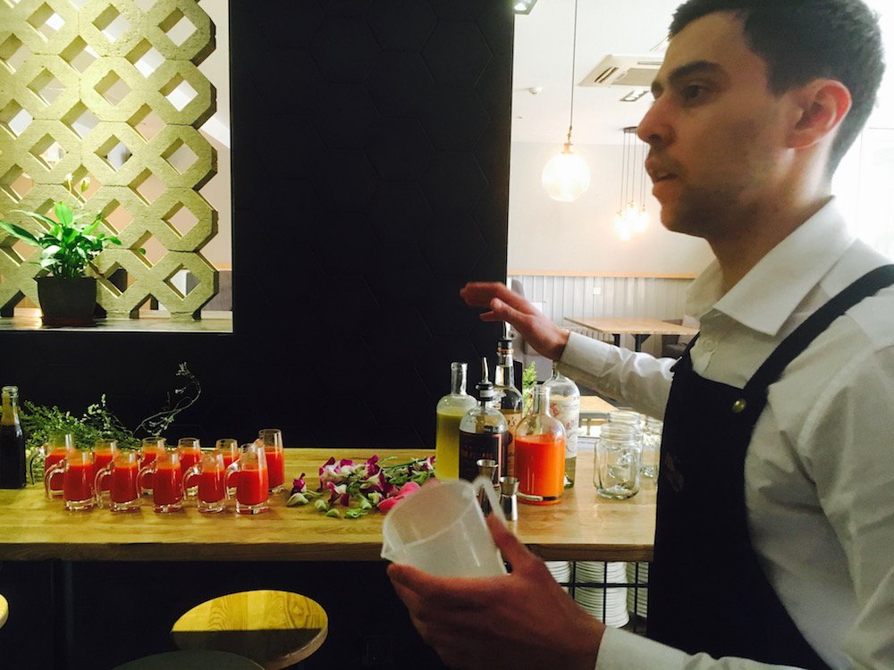 The build-your-own bloody mary bar could be a dangerous addition to any weekend brunch