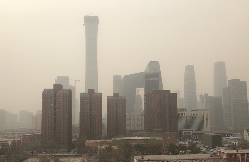The sandstorm that struck Beijing this past March