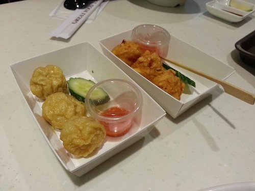 Deep fried Squid and Lobster balls