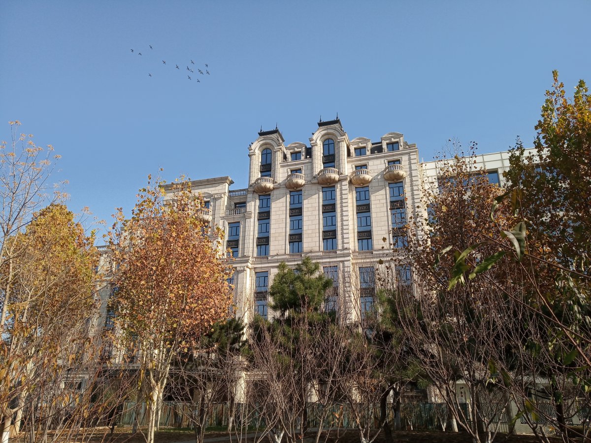 A view of the Royal House as seen from Exit A of Dengshikou Station
