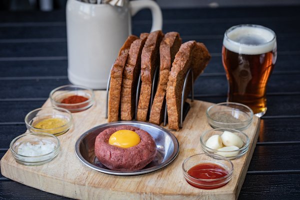 Czech-style beef tartare