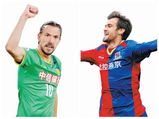 Guo'an's Montenegrin striker Dejan will face the challenge from BG's Serbian forward Danko