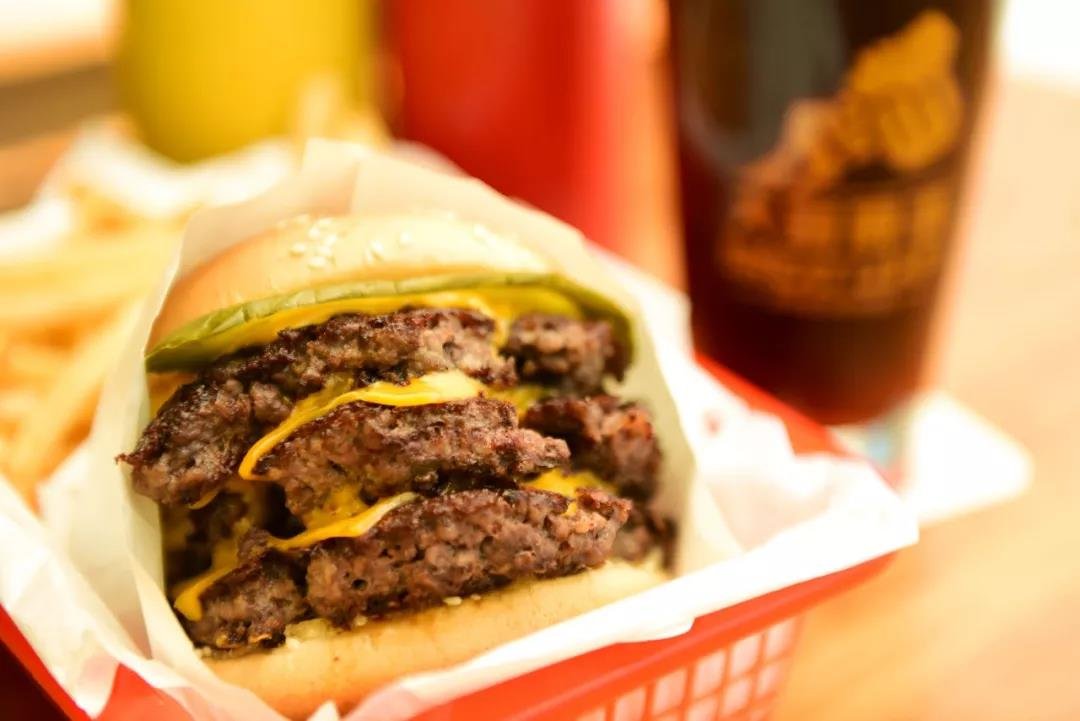 Great Leap's new Triple Cheeseburger (RMB 85)