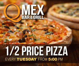 1/2 Price Pizza & Live Music - Every Tuesday @ Q MEX