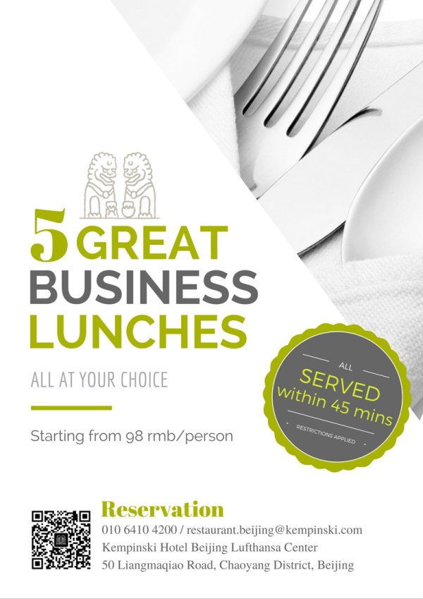 5 Great Business Lunches