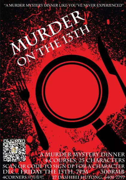 Murder Mystery Dinner at 4Corners