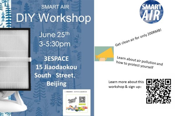 Build your own DIY air purifier and learn more about air pollution on summer time!