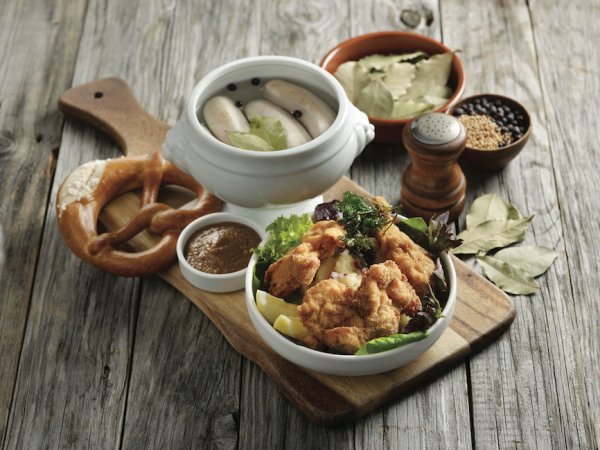 Bavarian Duo - White Sausages | Pretzel - Baked Chicken Fillet | Potato Salad 168 RMB 