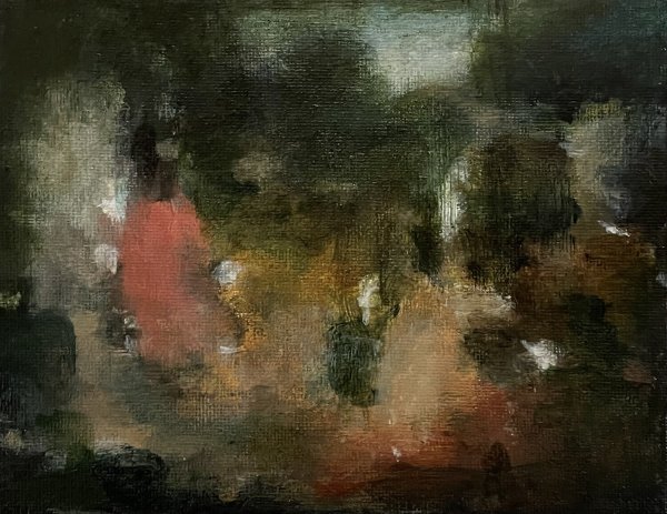 《Mechelen 1554》-- 14x18 cm,  Acrylic on Canvas, 2024