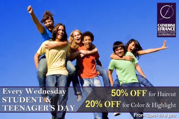 catherine de france beijing beauty salon student day promotion