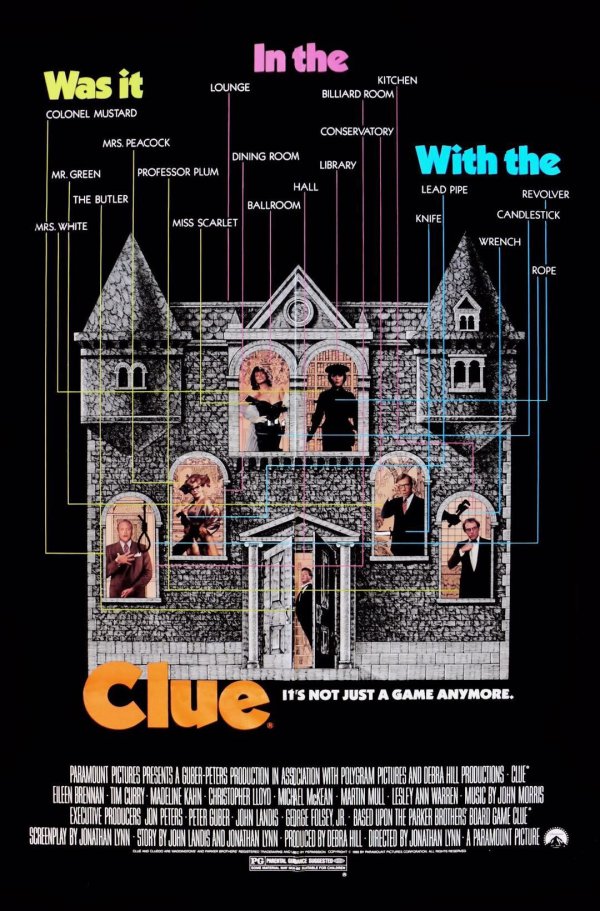 Clue Film and Board Game Night