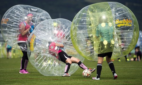 bubble soccer