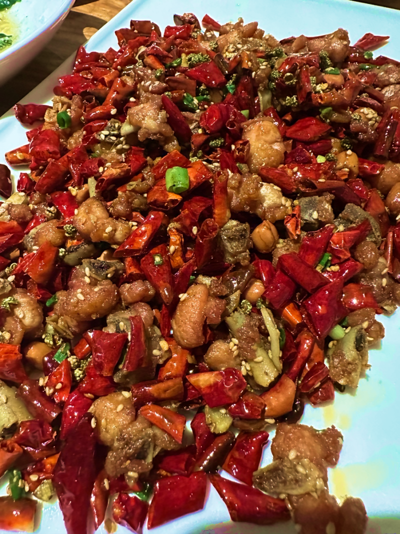 Spice lovers won't be able to get enough of the the Sichuan-Style Spicy Chicken