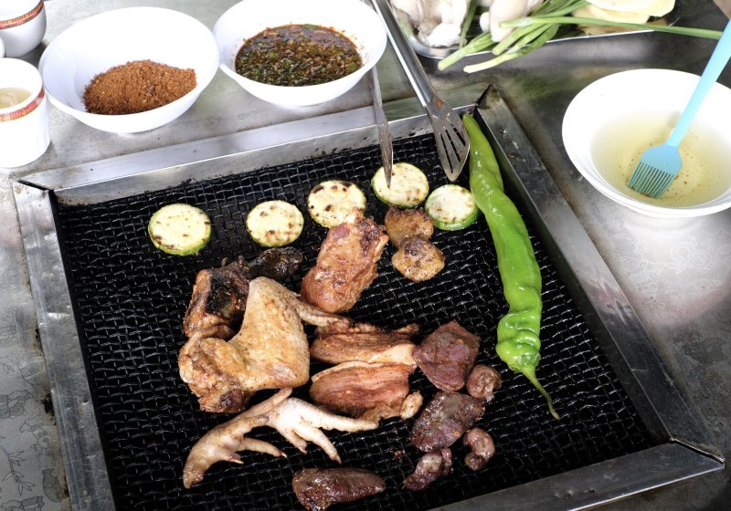 Barbecue fare with local flavors