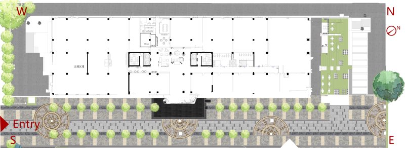 The square will be situated along the southeast corner of JinShang