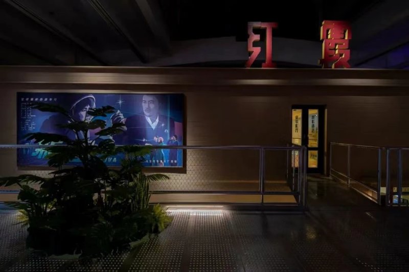 Theater inspired by Hongxia at Cao Fei's 2021 retrospective exhibition at UCCA