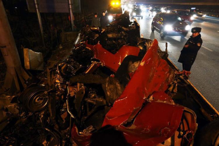 Another Ferrari Crash: One Dead, Two Injured, Alcohol Not a Factor