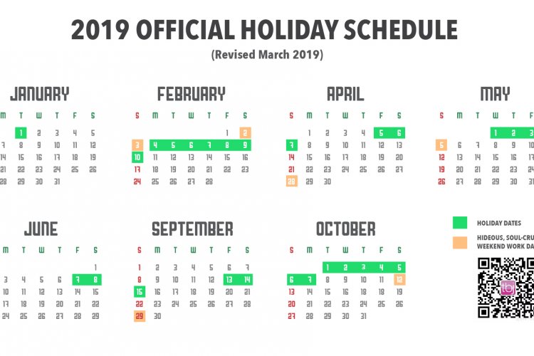Government Switches May Day Holiday Dates, Adds Holiday Day, Laughs Maniacally