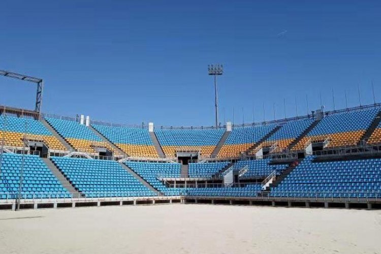 Serving to Ghosts at Beijing&#039;s Abandoned Olympic Beach Volleyball Court