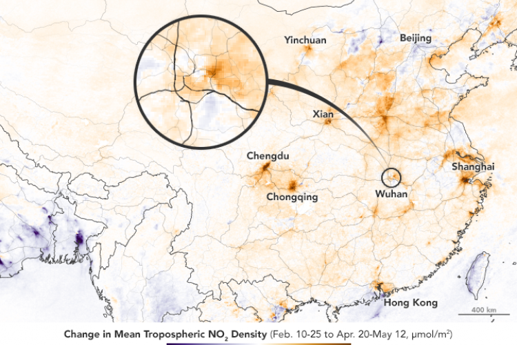 NASA Reveals Rebound in NO2 Density in China, PM2.5 Returns Too