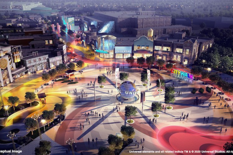 Concept Art Shows What it Will Be Like at the Entrance of Universal Studios