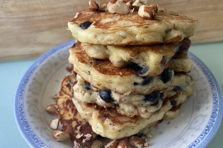 Try These Almond Lemon Blueberry Pancakes for Your Next Breakfast