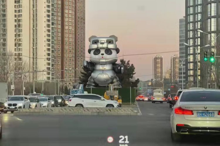 Wangjing Panda Statue Gets a Sci-Fi Inspired Replacement