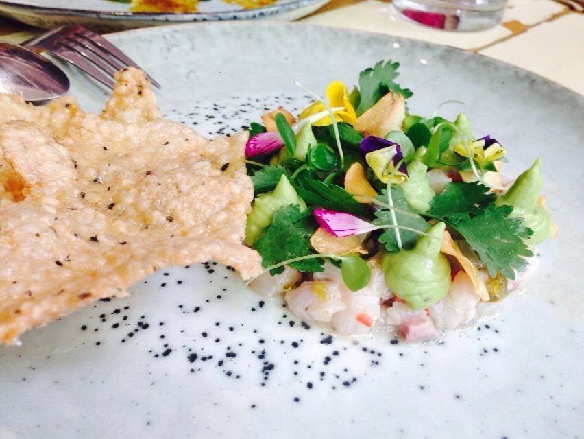 Refreshing homemade kingfish ceviche (RMB 68)