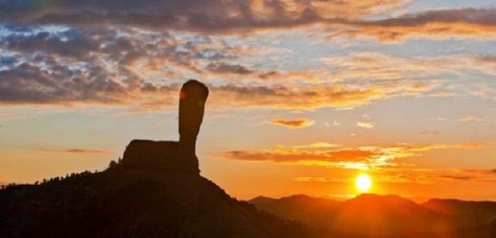 Sledgehammer Rock at sunset