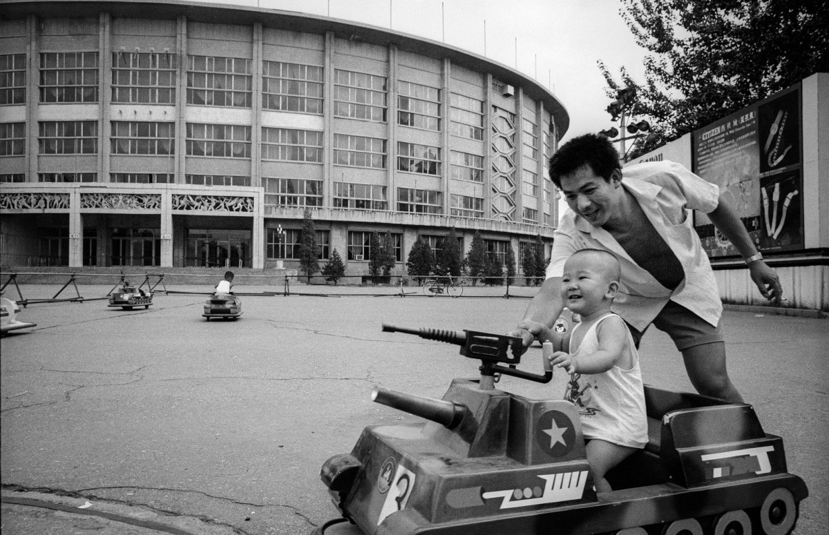 Toy tank time, Workers' Gymnasium - Beijing, 1989