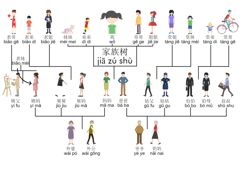 Chinese Family Tree Chart - Lingo Buddies
