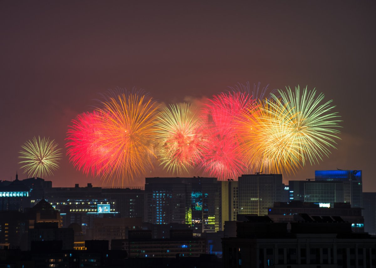 Photographer Captures a Sneak Peek of Dazzling Oct 1 Fireworks Display