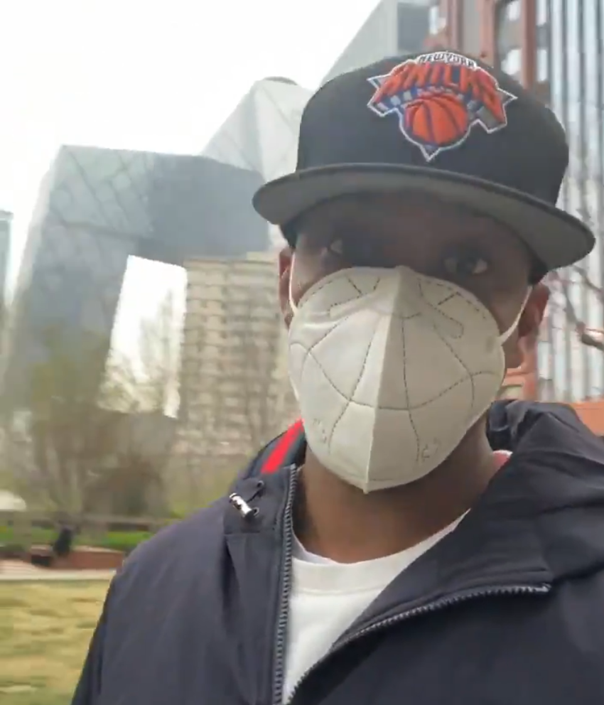 Marbury tells his American fans how crucial mask-wearing is in Beijing