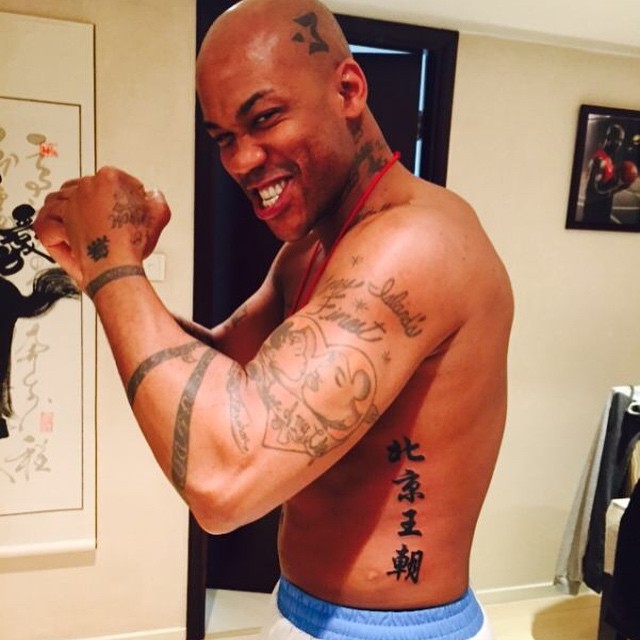 Marbury Continues to Upstage NBA Brethren with &quot;Beijing Dynasty&quot; Tattoo