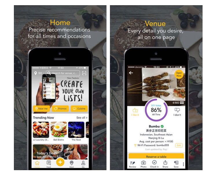 Bon App, Asia&#039;s Restaurant Recommendation and Review App, Comes to Beijing