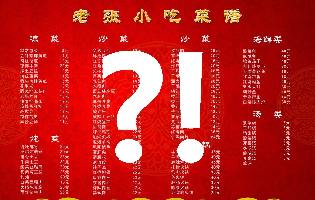 Mandarin Monday: How to Order From a Chinese Menu Using Chinese Characters