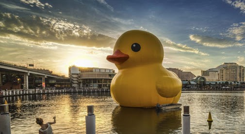 Throwback Thursday: The Giant Rubber Duck Floats on Beijing Waters