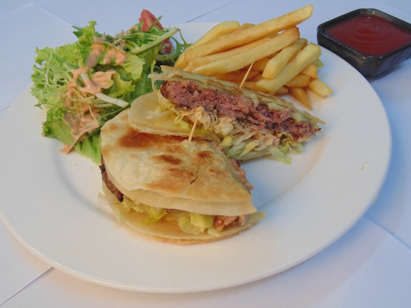 Grilled: Luga&#039;s Classic and Quesadilla Burgers  