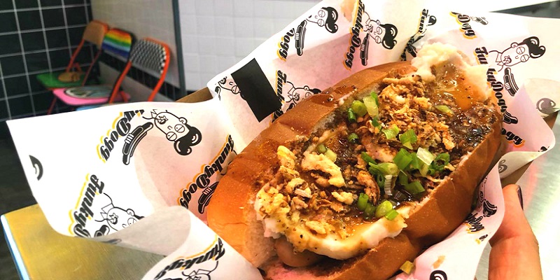 Affordable and Untraditional Comfort Hotdog at Funky Dogg, Chaowai Soho