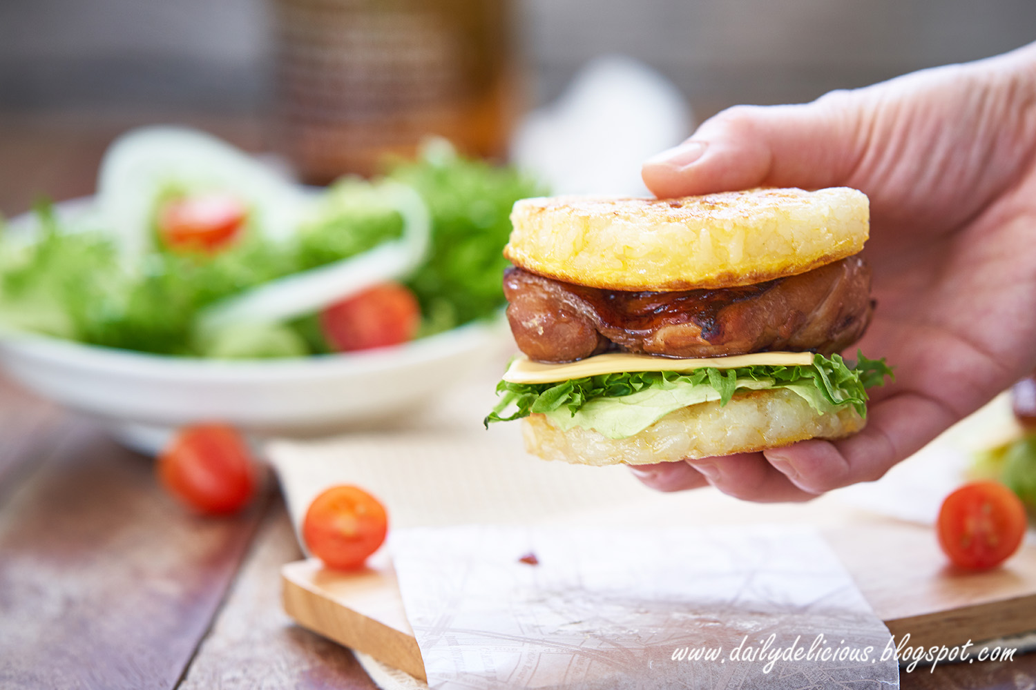 Tired of The Stale Old Bun? Try This Simple Rice Burger Recipe at Home